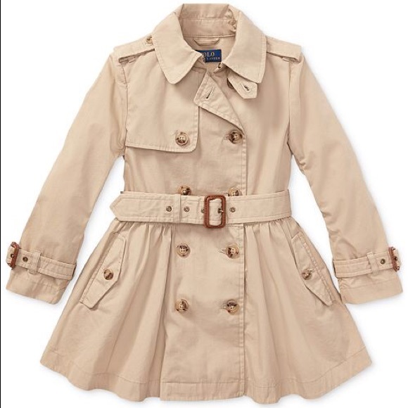 ralph lauren girls trench coat